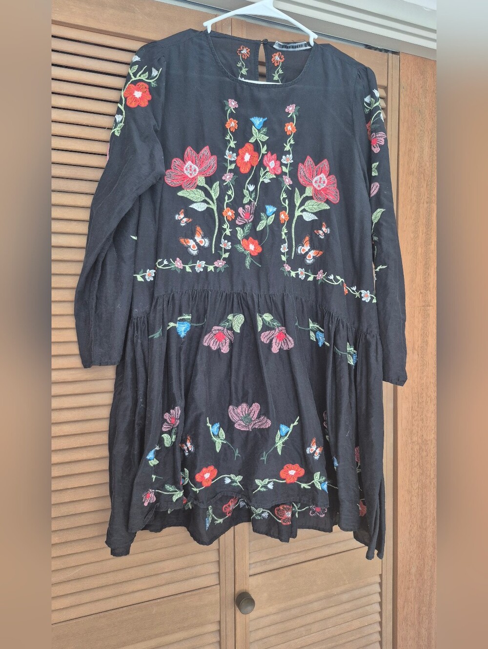 ZARA ♡ embroidered design Floral Tunic / M